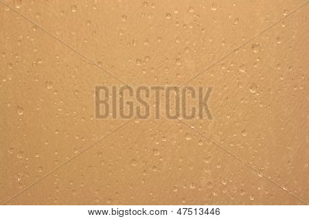 drop water on glass