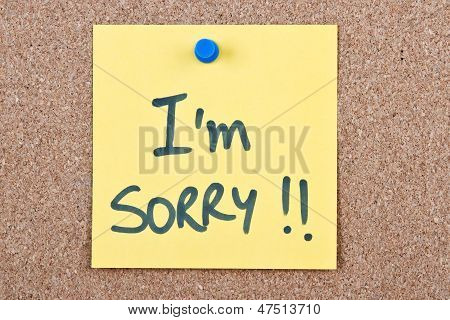 Nota post con I'm Sorry