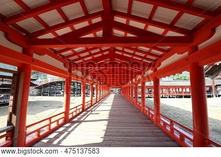 Itsukushima Shrine In Miyajima Island, Hiroshima, Japan