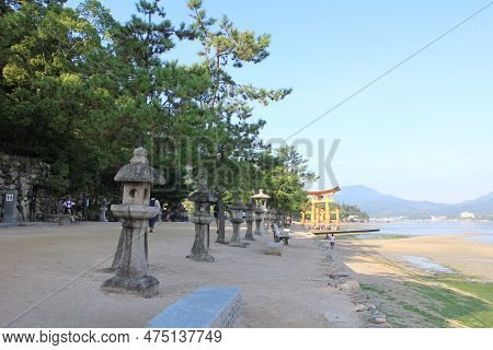 Itsukushima Shrine In Miyajima Island, Hiroshima, Japan