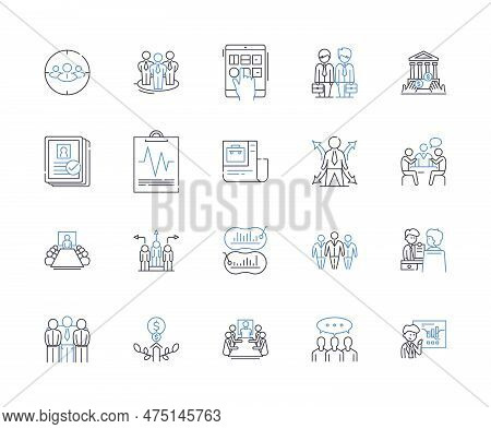 Value And Benefit Line Icons Collection. Advantage, Return, Worth, Gain, Merit, Profit, Benefit Vect