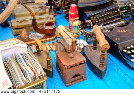 Jelenia Gora, Poland - September 27, 2014: One Of The Largest Flea Market In Poland. Antiques Fair H