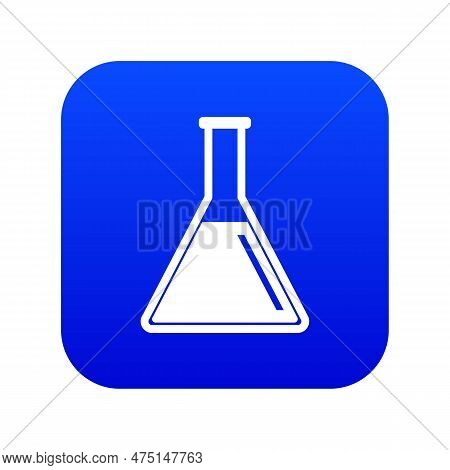 Test Tube With Oil Icon Digital Blue For Any Design Isolated On White Illustration