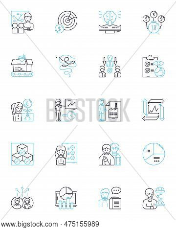 Direction Linear Icons Set. Orientation, Heading, Course, Wayfinding, North, South, East Line Vector