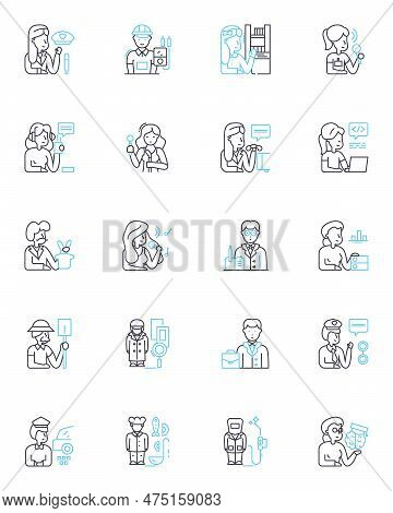 My-making Schemes Linear Icons Set. Crafting, Entrepreneurship, Innovation, Ventures, Startup, Ingen