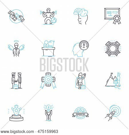 Nutrition Counseling Linear Icons Set. Diet, Health, Wellness, Food, Balance, Lifestyle, Nutritionis