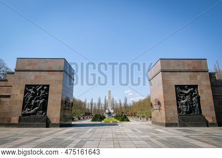 Berlin, Germany - April 21, 2023: The Soviet War Memorial In Schonholzer Heide, Pankow, Where 13, 20