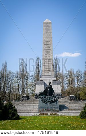 Berlin, Germany - April 21, 2023: The Soviet War Memorial In Schonholzer Heide, Pankow, Where 13, 20