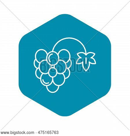 Farm Grape Icon. Outline Farm Grape Icon For Web Design Isolated On White Background