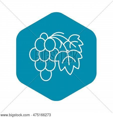 Cabernet Grape Icon. Outline Cabernet Grape Icon For Web Design Isolated On White Background