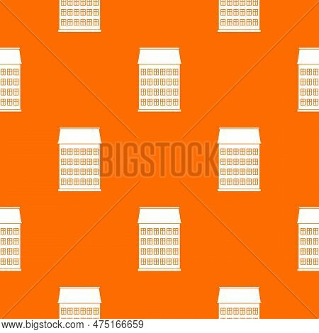 Toen House Pattern Orange For Any Web Design Best