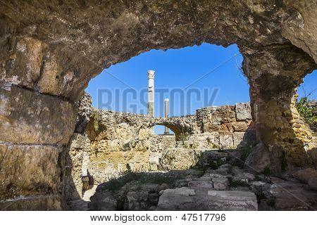 Bad av Antonius i Carthage Tunisien