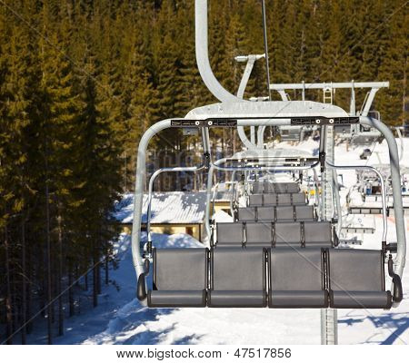 Stol lift på ski resort