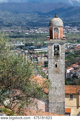 Arcola, La Spezia, Liguria, Italy: Church Of San Stefano E Magherita Between Olive Trees