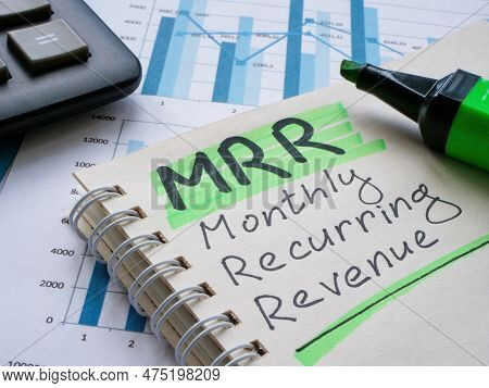Page With Marks About Mrr Monthly Recurring Revenue.