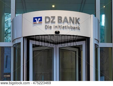 Frankfurt Am Main, Germany - January 29, 2023: Headquarters Of Dz Bank, Based In Frankfurt Am Main, 