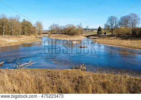 The Confluence Of The Rivers Brigach And Breg, Which Forms The Beginning Of The Danube, The Longest 