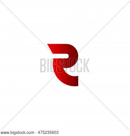 R Letter Vector Illustration For A Symbol Or Logo Icon. Letter R Initial Logo