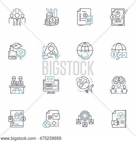 Seed Accelerators Line Icons Collection. Incubator, Entrepreneurship, Innovation, Funding, Mentorshi