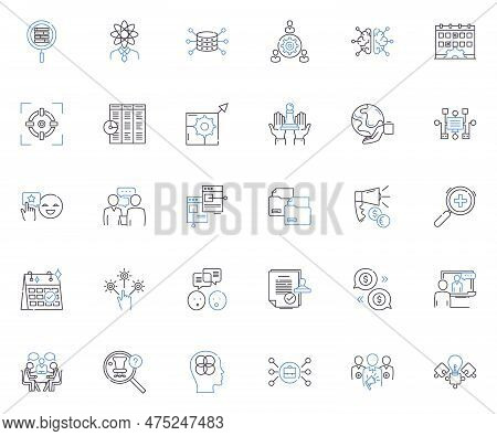 Friendship Connection Line Icons Collection. Companionship, Trust, Loyalty, Support, Camaraderie, Em