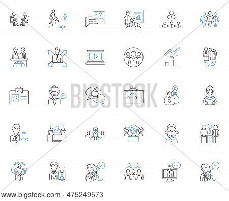 Vocation Trade Line Icons Collection. Apprenticeship, Carpentry, Welding, Plumbing, Electrician, Mas
