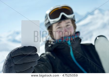 Winter Sport Atlethe Ergebnis-Skipass