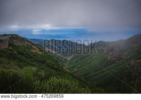 Lombo Do Moleiro Village In The Valley Mountains Of The Island Of Madeira. Portugal. October 2021