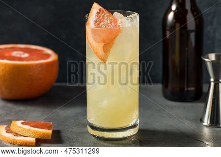 Cold Boozy Grapefruit Gin Radler