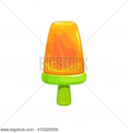 Cartoon Fruit Popsicle Ice Cream. Cafe Frozen Juice Popsicle, Restaurant Fruit Ice Cream, Summer Foo