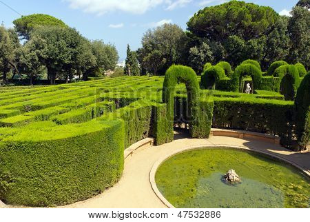 Parque em Barcelona, Catalunha, Espanha