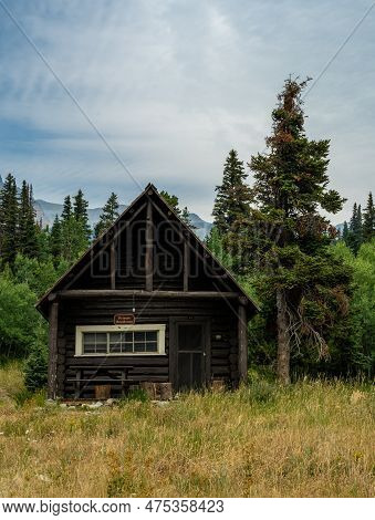 Ranger Cabin At The End Of Cut Bank Road In Glacier National Park