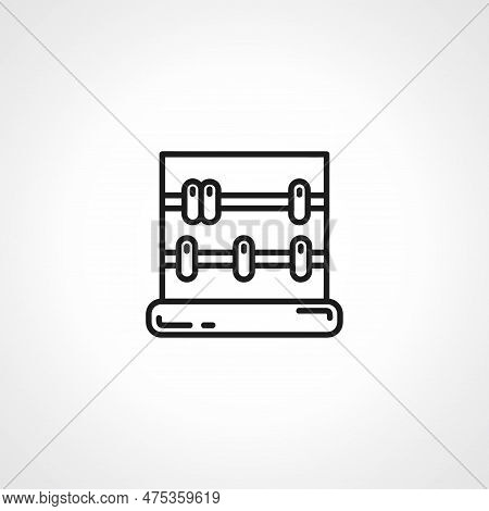 Abacus Line Icon. Abacus Outline Icon. Abacus