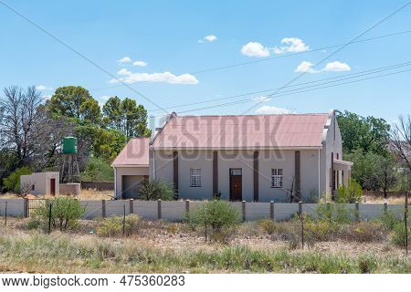 Upington, South Africa - Feb 24, 2023: Historic Church On Road N10 Near Sultanaoord In The Northern 