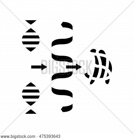 Biosynthesis Biochemistry Glyph Icon Vector. Biosynthesis Biochemistry Sign. Isolated Symbol Illustr