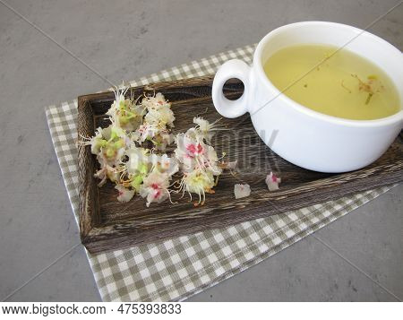 Fresh Chestnut Tea From Horse Chestnut Flowers