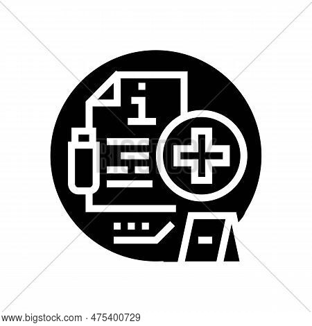 Admissible Evidence Crime Glyph Icon Vector. Admissible Evidence Crime Sign. Isolated Symbol Illustr