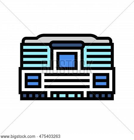 Megastore Shop Color Icon Vector. Megastore Shop Sign. Isolated Symbol Illustration