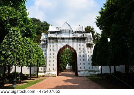 Ancient Ruins Buildings And Antique Architecture Palace Inner Gate Of King Narai Ratchaniwet Palace