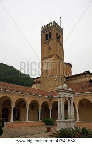 Ancient Tower Of An Ancient Convent Of The Benedictine Monks
