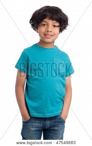 귀여운 혼혈 소년입니다.