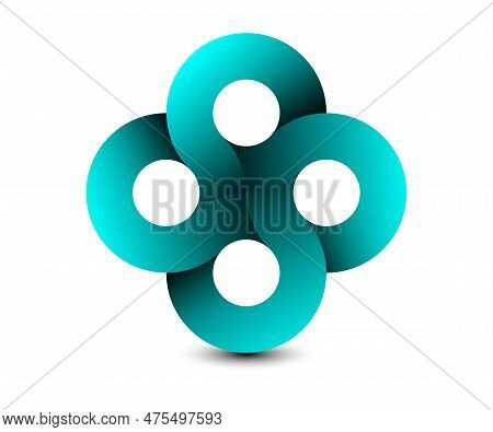 Multicolored Vector Icon Of Two Infinity Mathematics Concept