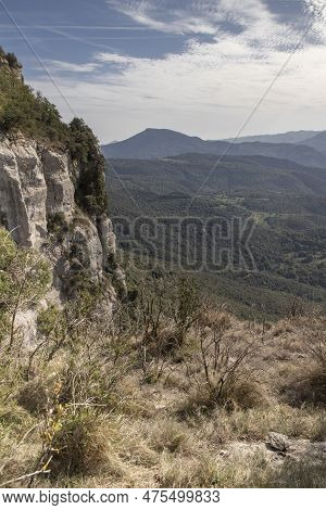 Collsacabra Mountains Landscape In Guilleries National Park In Catalonia