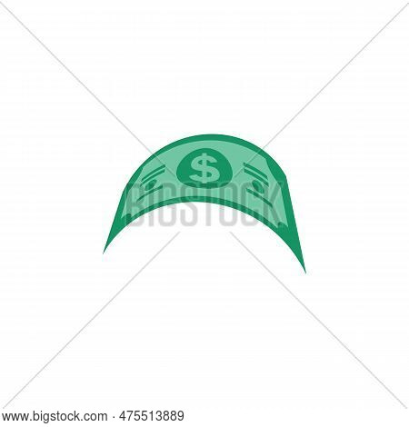 Us Dollar Stock Paper Bank Notes Icon Sign Business Finance Money Concept Vector Illustration