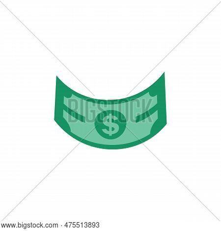 Us Dollar Stock Paper Bank Notes Icon Sign Business Finance Money Concept Vector Illustration