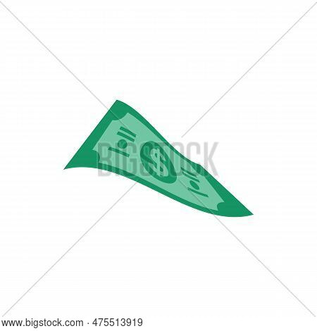 Us Dollar Stock Paper Bank Notes Icon Sign Business Finance Money Concept Vector Illustration