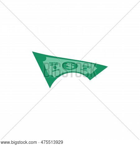 Us Dollar Stock Paper Bank Notes Icon Sign Business Finance Money Concept Vector Illustration