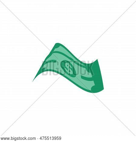 Us Dollar Stock Paper Bank Notes Icon Sign Business Finance Money Concept Vector Illustration