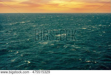Ocean, Sea, Background And Texture. Blue Water Background. Ripple Sea Ocean Water Surface. Close Up 