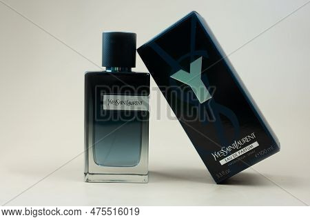 Samut Prakan, Thailand - April 29, 2023 : Y Men Edp Eau De Parfum 100 Ml. Perfume Men Fragrance