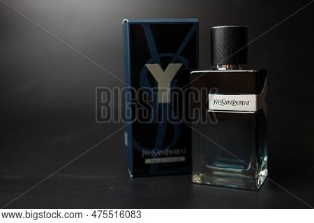 Samut Prakan, Thailand - April 29, 2023 : Y Men Edp Eau De Parfum 100 Ml. Perfume Men Fragrance
